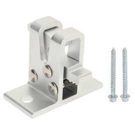 RV Awning Bottom Bracket Silver Aluminum Bottom Mounting Bracket Holder Assembly Awning Arm Replacement Part for Sunchaser II RV Awning