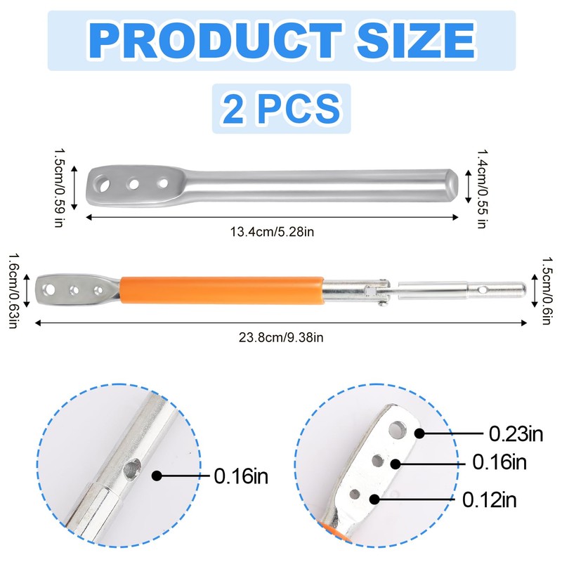 Wire Fence, T Post Clips Tool with Winder 3 Holes