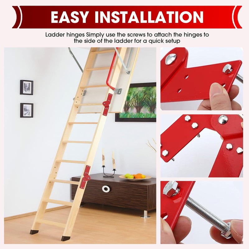 Attic Ladder Hinge for Attic Ladder Pull Down System,Hinges Attachment