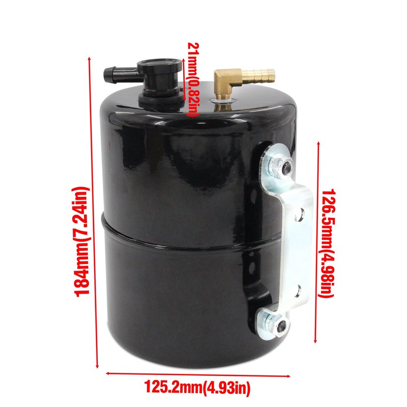 LVOUP Vacuum Reserve Canister 5 in D x 7 in