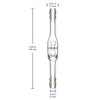 Labasics Glass Check Valve, Borosilicate Glass Check Valve with Dual