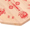 GLOGLOW Bagua Mirror, 4Inch Wooden Concave Mirror Traditional Chinese Feng