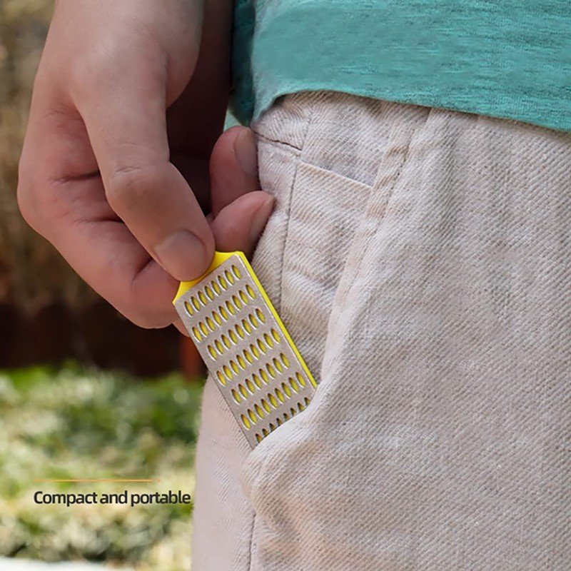 Tiardey 3Pcs Diamond Sharpening Stone Kit,Mini Kitchen Accessories Grinding Tool