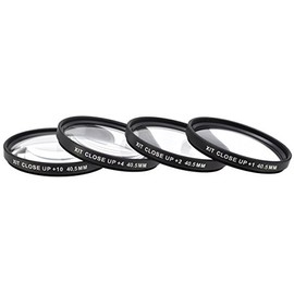 Xit XT40.5CU 40.5mm 4-Piece Close-Up Filter Set, +1/+2/+4/+10 (Black)
