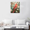 Red Bird with Leaves Floral Paint by Numbers Kits 16x20