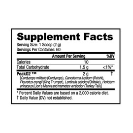 NutraBio Peak O2, Unflavored, 4.2 oz (120 g), Labs