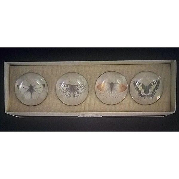 Demdaco 4 BUTTERFLY NAPKIN RINGS by Marjolein Bastin NATURE'S JOURNEY