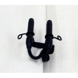 Sanken HC-11W  Double Microphone Tie Clip for COS-11 Lavalier Microphone (Black)
