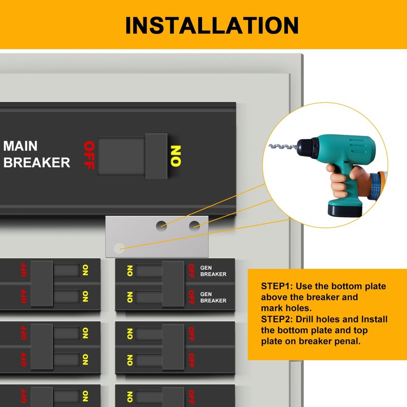 Generator Interlock Kit Compatible with Square D QO or Homeline