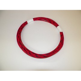 RED/Black Striped Automotive GXL Copper Wire, 16 GA, AWG, Gauge. Truck, Motorcycle, RV. General Purpose. DEFFERENT Lengths Available, Select Length Below (10 Foot Coil)