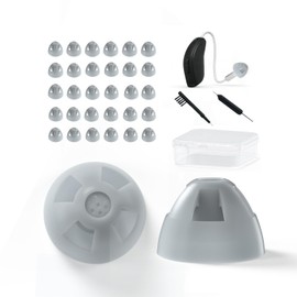 Resound Hearing aid Domes,GN Resound Hearing aid Domes Open,Resound Compatible Hearing Aid Domes Open Smokey Ear Tips Replacement (Open Medium 30pcs Pack)