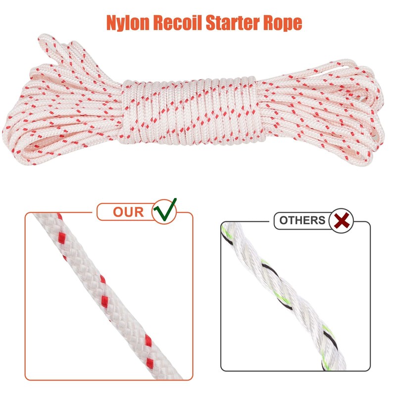 Hipa 10-Meter 3.5MM Lawn Mower Recoil Starter Rope Pull Cord