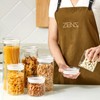 ZENS 10oz Glass Jars with Airtight Lid, 4 Pack Glass