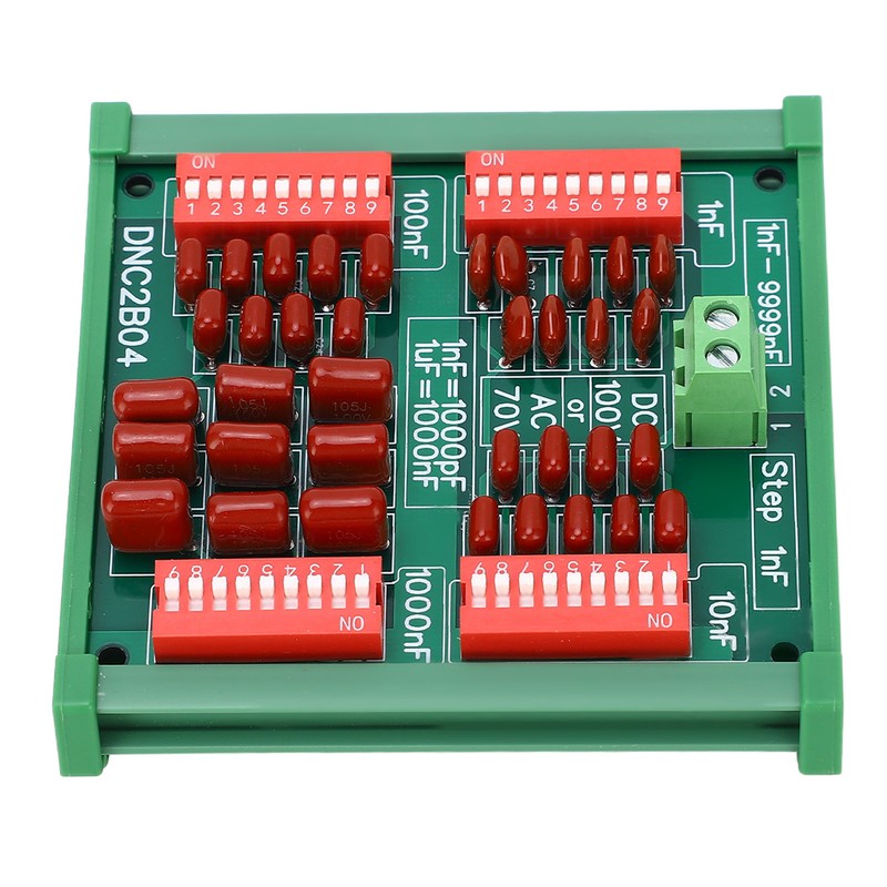 1nF Step 4 Digit Decade Programmable Capacitor Board Polypropylene Film