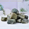 Erliway Erliway 1.25-2" Green Rutilated Quartz Raw Crystals, Natural Rough