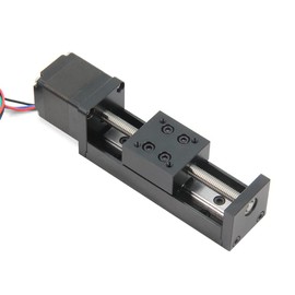 Yeebyee Mini Linear Rail Guide Small Sliders Lead Screw T6x1 with Nema 11 Stepper Motor for DIY CNC Router Parts X Y Z Linear Stage Actuator 50mm Effective Stroke (Size:50mm)