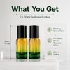 1oz Travel Glass Lotion Bottle Refillable Cosmetic Pump Dispensers,2 Pack