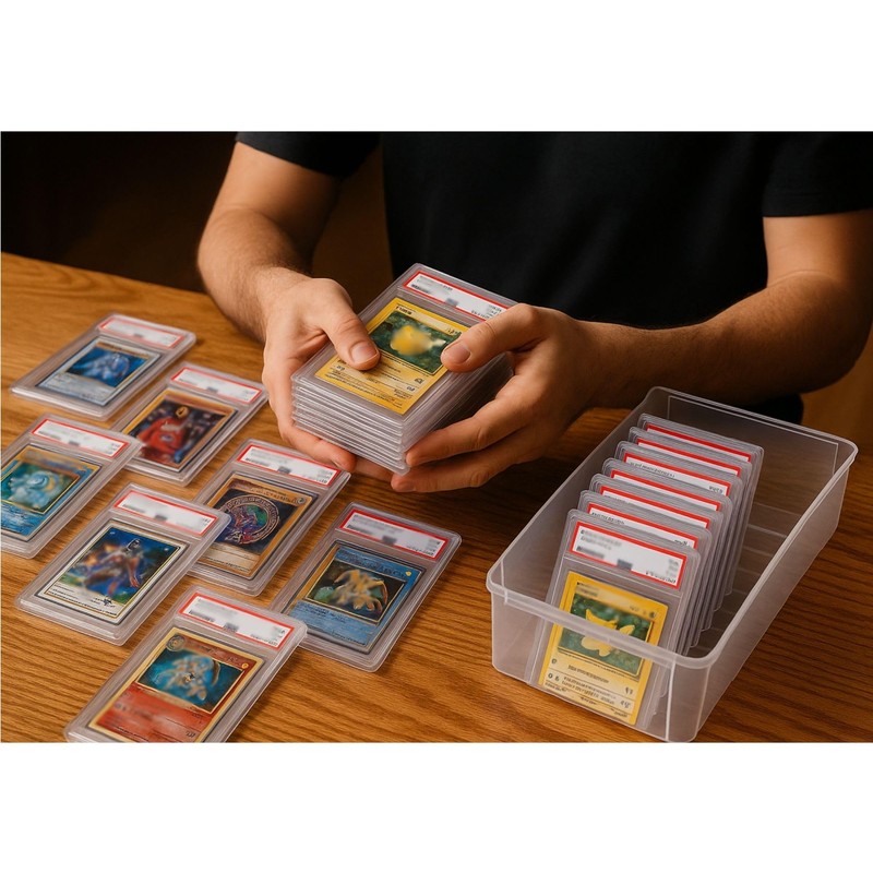 PSA Slab Protector 100Pcs, Premium Acid-Free Card Sleeves PSA Graded