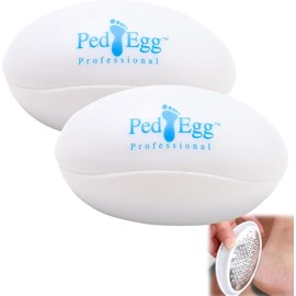 2 PCS Egg-Shape Foot Grinder,Portable Egg Callus Remover for Velvety Feet, Durable Manual Pedicure Tool,for Dead Skin Removal,Highly Effective Callus Remover Wake up Velvety Feet,for Foot Spa (2 PCS)