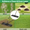 Lawn Leveling Rake, 5 FT Yard Leveler with 30 x
