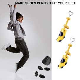 Back to School Gifts for Kids Shoe Stretcher,Shoe Stretcher for Children fit 3-10 Years Old Children,Adjustable Length Width Gifts for Girls Boys(Love Yellow)