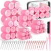 Qinzave 65 PCS Hair Curler Rollers with 5 Sizes Self