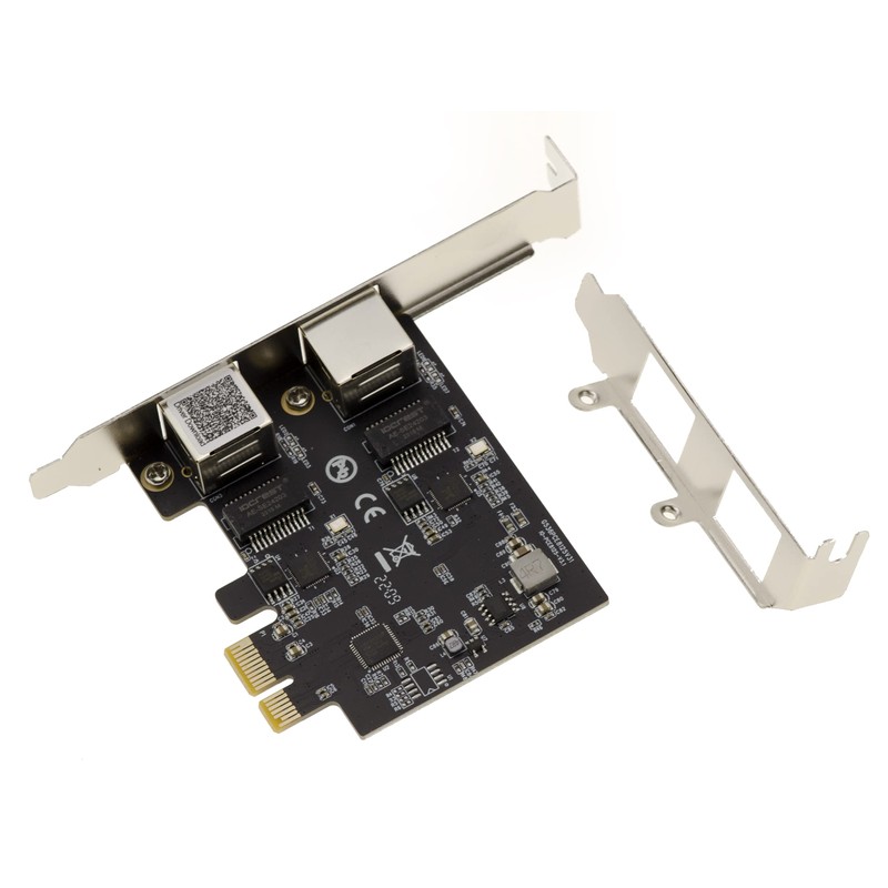 KALEA-INFORMATIQUE PCIe 2.5 LAN Dual Gigabit Ethernet Card 10 100