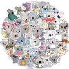 50 Cute Koala Stickers for Kids - Waterproof Vinyl Pack