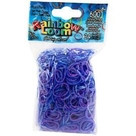 RAINBOW LOOM Pearl Hot Pink/Ocean Rubber Bands with 24 C-Clips (600 Count)