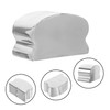 jojofuny 2pcs Stainless Steel Handrail End Cap Horseshoe-Shaped End for