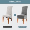 CMAKER Velvet Dining Chair Covers, Stretch Large Chair Slipcover, Spandex