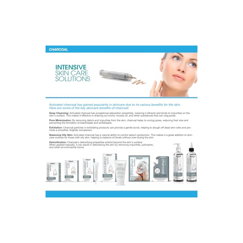 Dermactin -TS Gel limpiador de carbón refinador de poros, 5.7