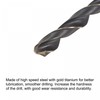 sourcing map High-Speed Steel Spiral Drill Bit 10.5 mm Diameter