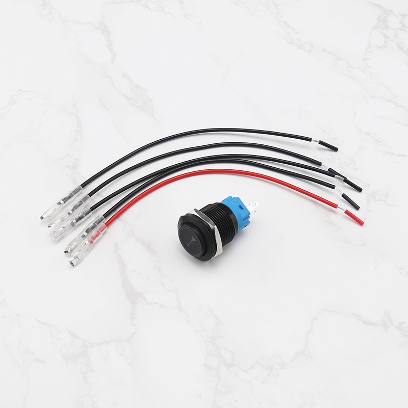 Create idea 19 mm Momentary Horn Button Push Switch 12V