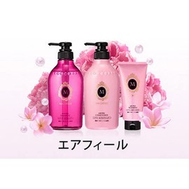 MACHERIE Air Feel Shampoo Refill (Smooth Smooth), 12.8 fl oz (380 ml) x 2 + Bonus (Sea Breeze Deo & Gel), 12.8 fl oz (380 ml) (2 x 2)