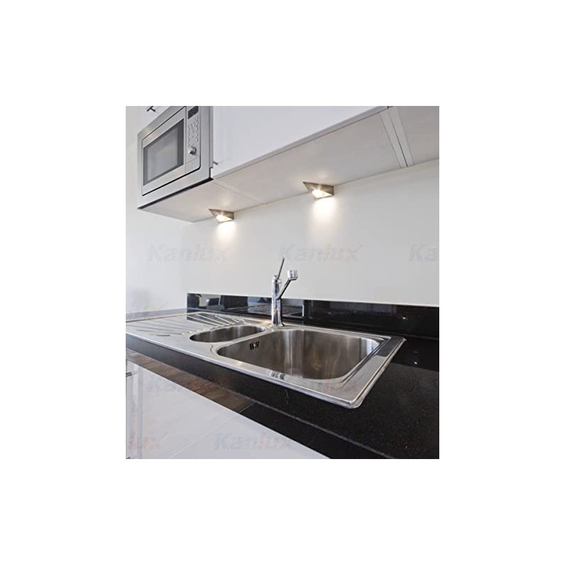 Kanlux ZEPO Onderbouwverlichting G4 Staal, White