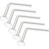 Evonix 20g Clear Nose Studs - Bioflex L-Shaped Nose Retainers