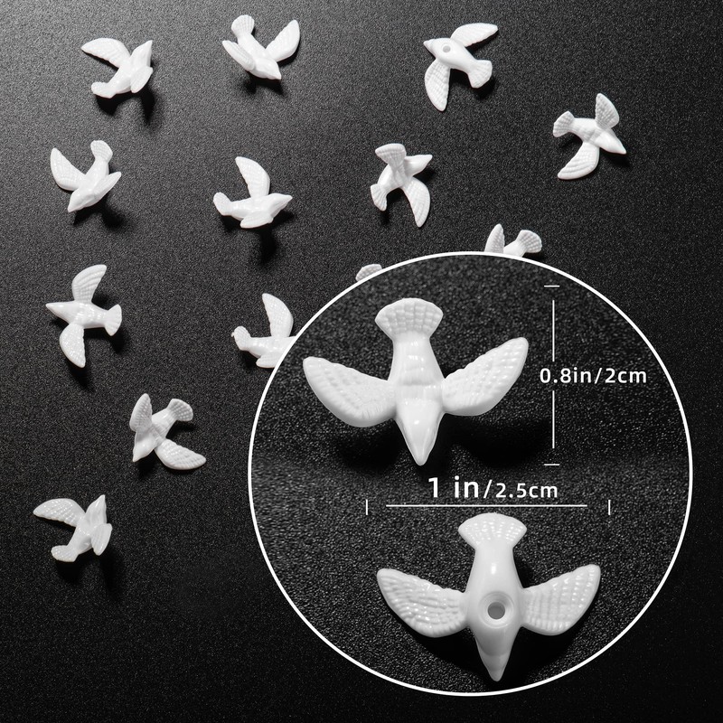 200 mini palomas para manualidades, 1 pulgada a granel de