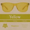 PURPLE CANYON Yellow Color Therapy Glasses for Chakra Healing, Chromotherapy,