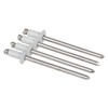 Arrow RSAW1/8 Short Aluminum White 1/8-Inch Rivets, 25-Count