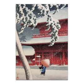 Twenty Views of TOKYO Zojoji Temple Shiba JAPANESE ART Hasui Kawase 1925 Reprint