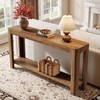 Tribesigns 63 Inch Entryway Console Table, 2-Tier Farmhouse Narrow Sofa