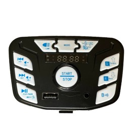 weelye JR1927M-Z Blue 24V (Bluetooth Button) Children's Electric Vehicle Power Supply Central Control Switch Multi Function Power Display Center Panel Electric Toy Car Replacement Parts