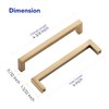 Ravinte Cabinet Handles Solid Slim Champagne Bronze 20 Pack 4