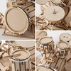 ROBOTIME 3D Wooden Puzzles for Adults Miniature Musical Instrument Model
