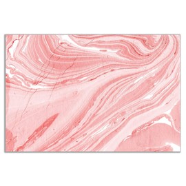 Panther Print Canvas Print, 61x41 cm (24x16in), Pink Botanical Roses Shabby Chic Vintage