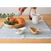 World Create viv Hasamiyaki Sauce Pot & Spoon, White Kotori