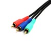 Video/Audio 3 RCA Bundled Cables for Component Video, 25 Feet