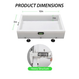 Large Reusable Epoxy Resin Mold 10×3×3 Adjustable Clamping System – Ideal Resin Molds for Coffee Tables, Trays, Cutting Boards & DIY Projects