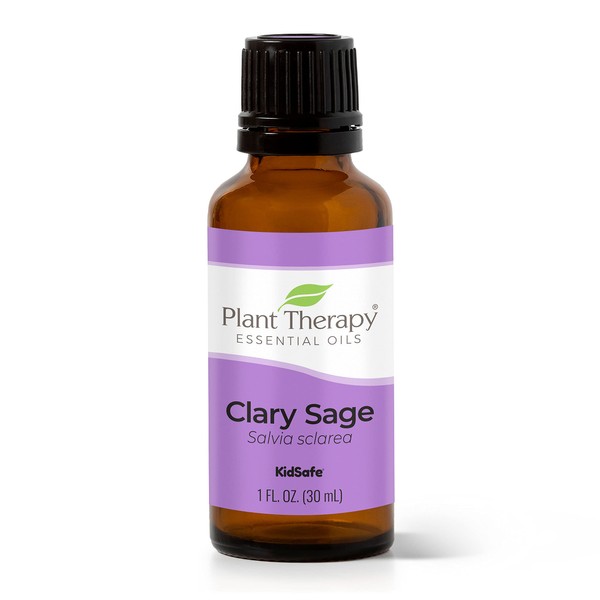 Plant Therapy Clary Sage Essential Oil 100% Pure, Undiluted, Natural Aromatherapy, Therapeutic Grade 30 mL (1 oz)